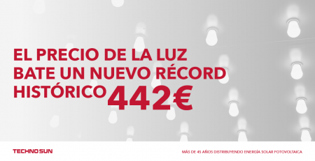 nuevo récord del precio de la luz